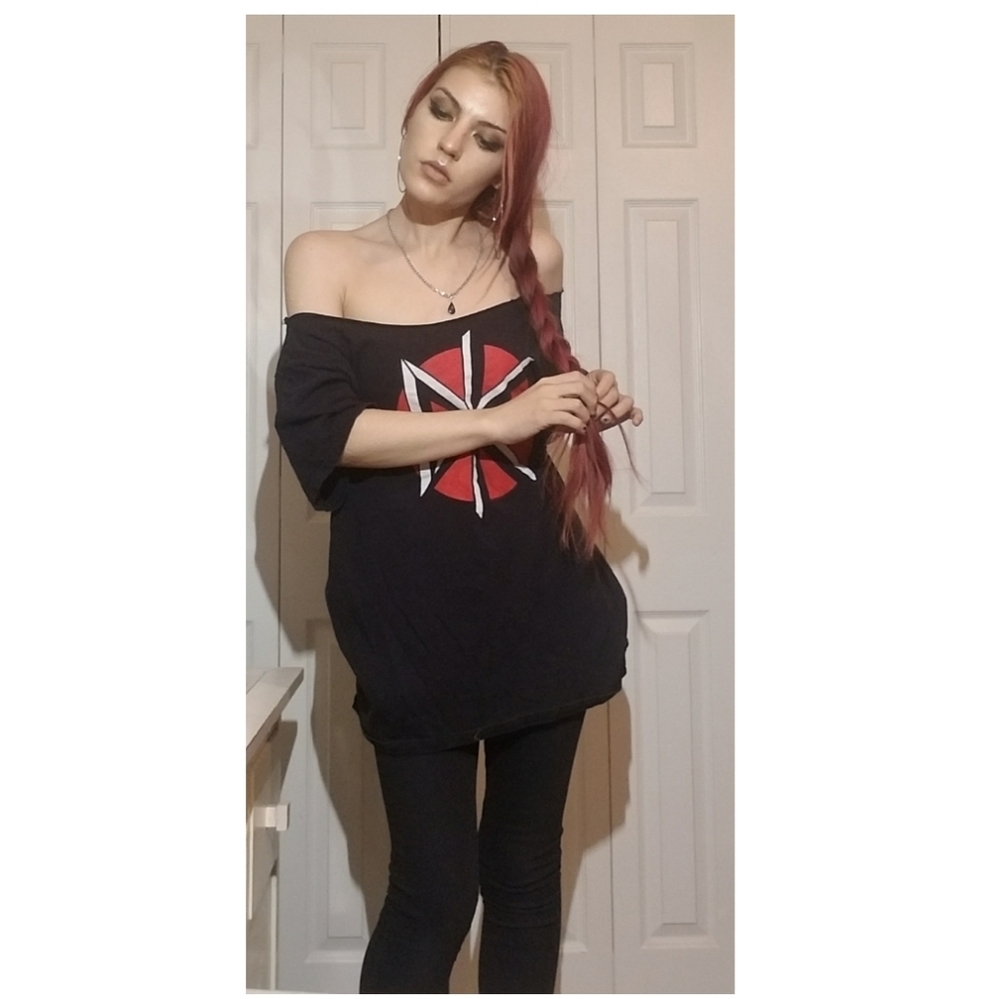 ooak vintage dead Kennedys fashion top